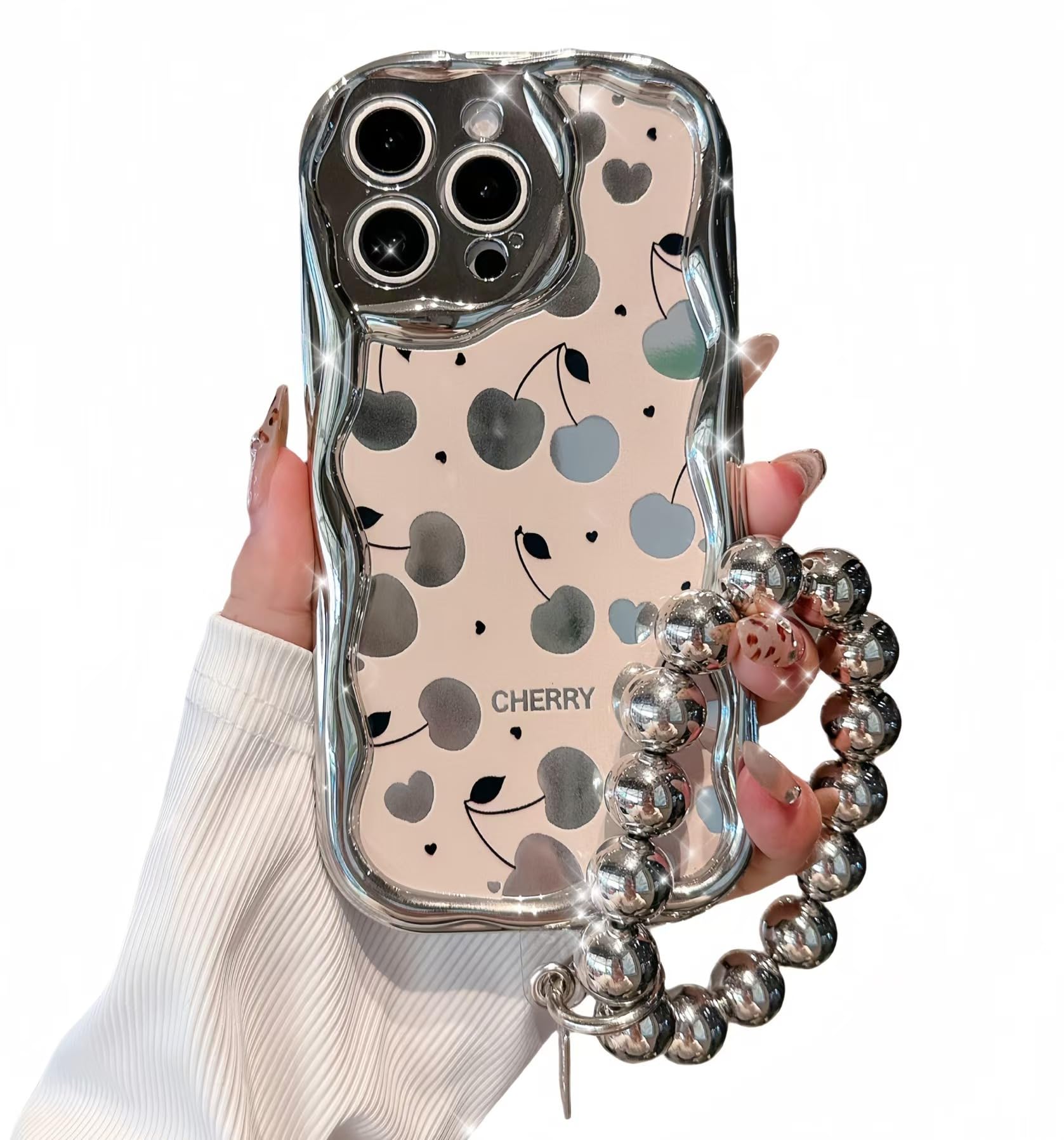 Amazon.com: Pretaco for iPhone 16 Pro Max Case, [Chrome Silver